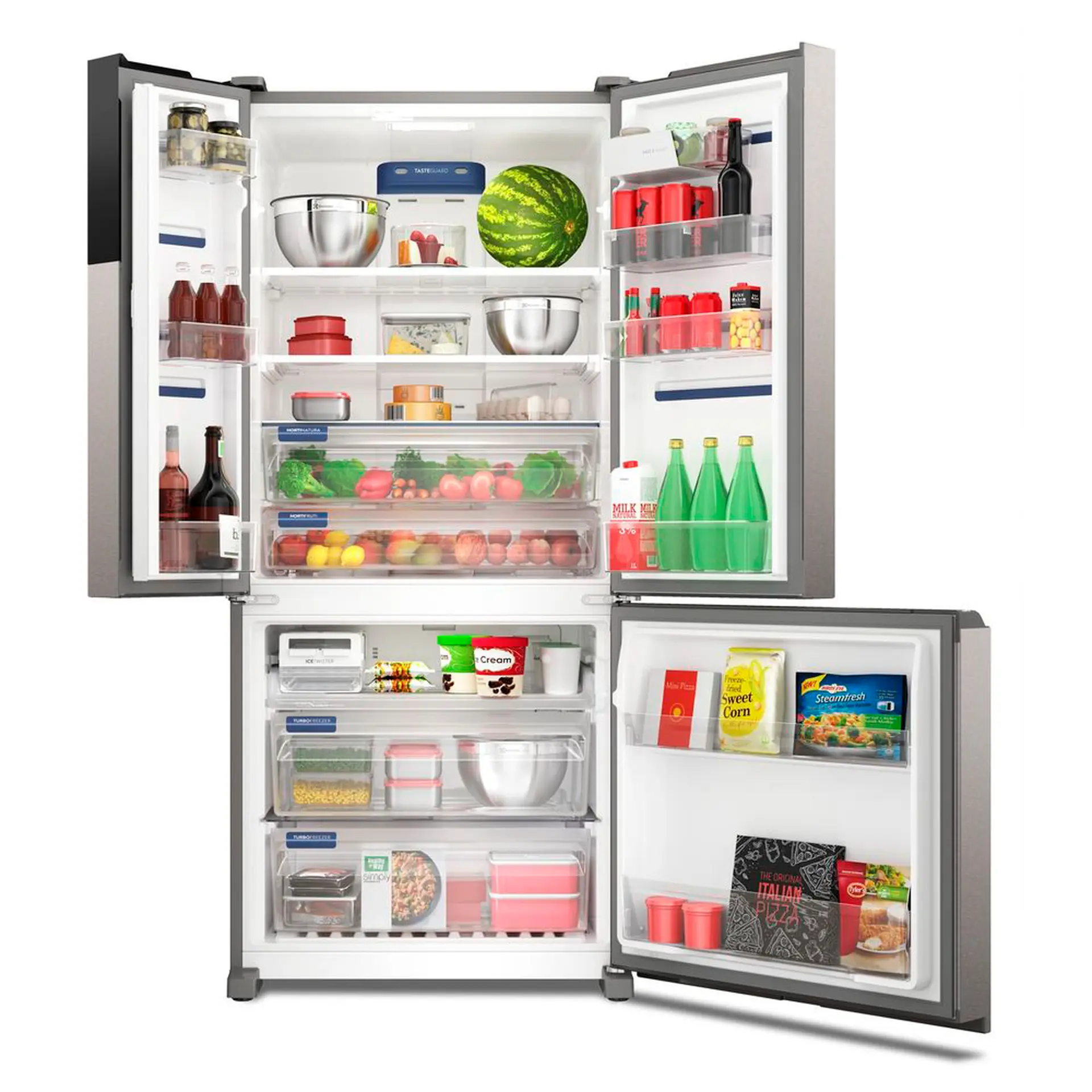 Geladeira Electrolux Frost Free Inverter 590L AutoSense 3 Portas IM8S - Inox - 110 Volts