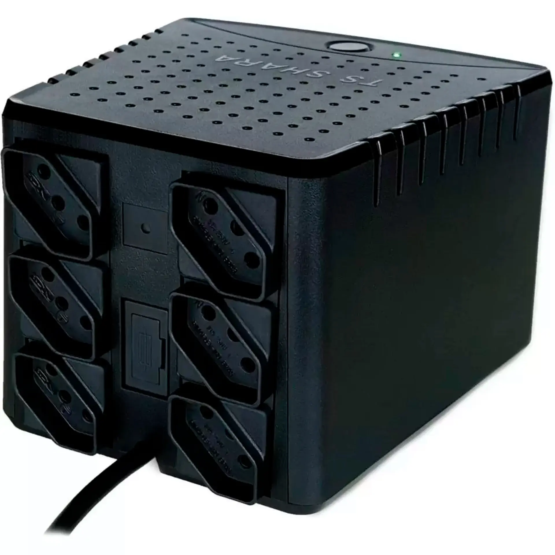 Estabilizador TS Shara Powerest Home 1000VA 6 Tomadas Filtro de Linha 9006 - Preto - 110 Volts