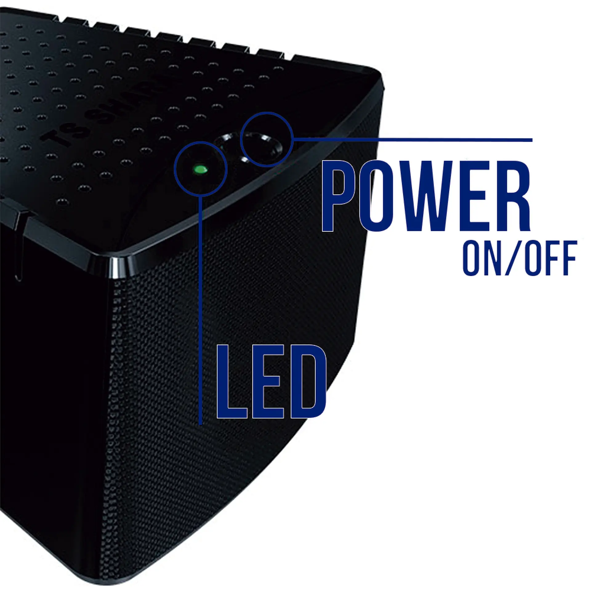 Estabilizador TS Shara Powerest Home 1000VA 6 Tomadas Filtro de Linha 9006 - Preto - 110 Volts