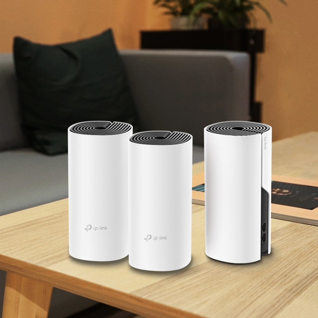 Roteador Wireless Tp-Link AC1200 Gigabit Dual Band Mesh 2 Antenas Internas DECO M4 Vendido 3 Pack