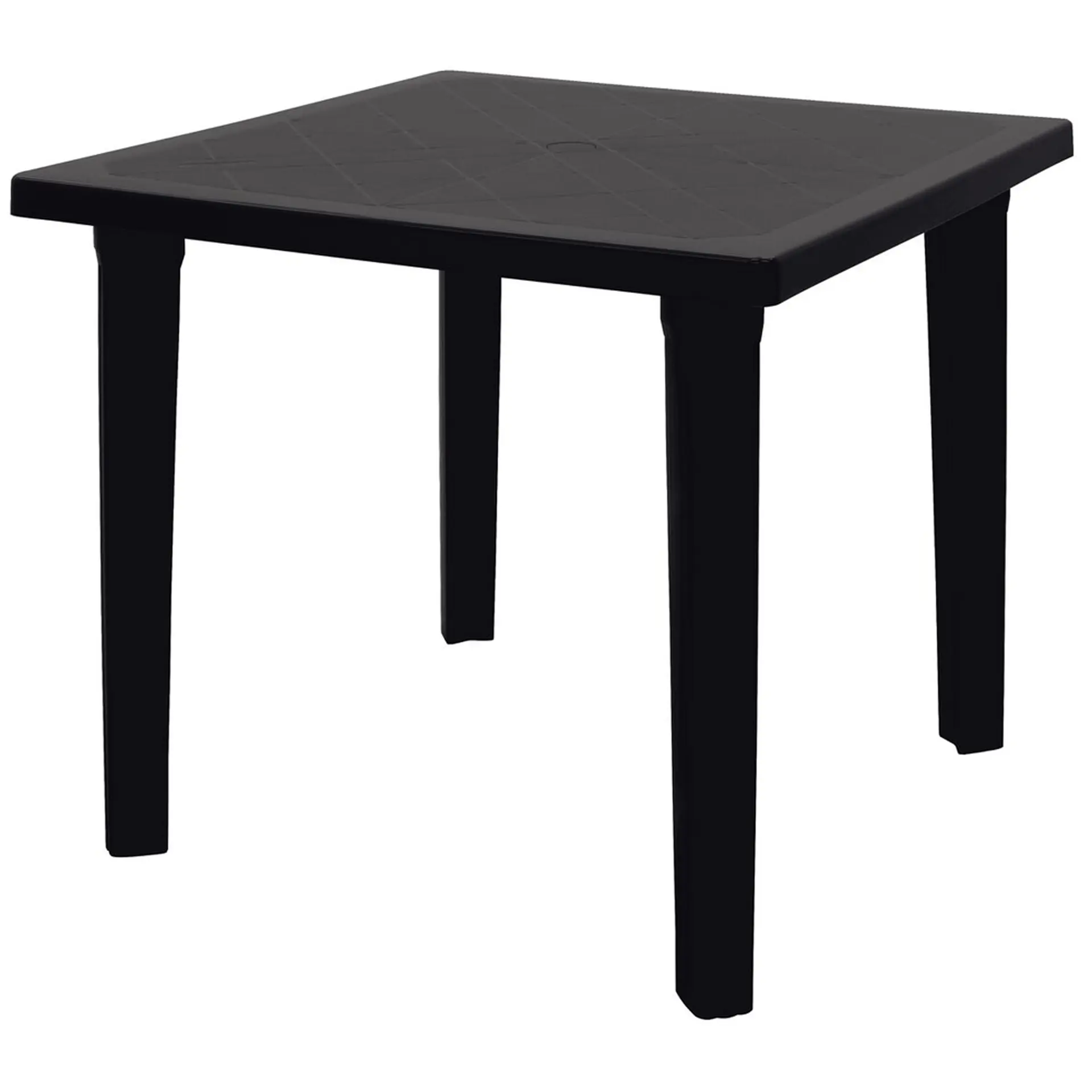 Mesa de Polipropileno Quadrada de 4 Lugares Sancho Tramontina - Preto