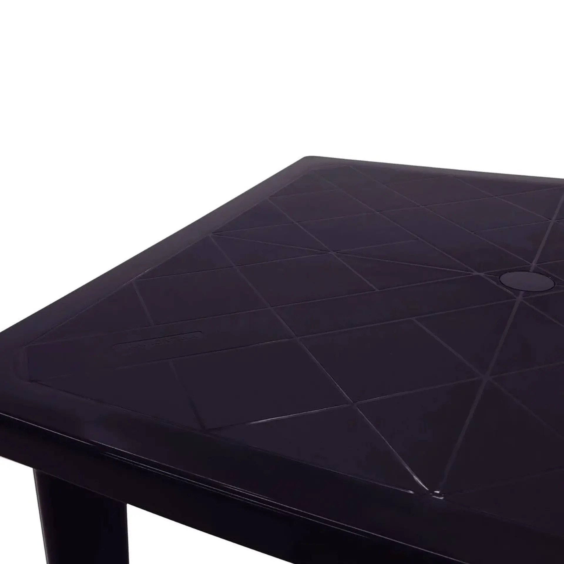 Mesa de Polipropileno Quadrada de 4 Lugares Sancho Tramontina - Preto