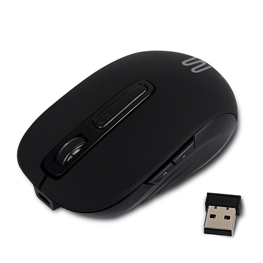 Mouse Sem Fio Multi Wave MS500 1600 DPI Preto com Bateria Recarregável de Litío - MO277