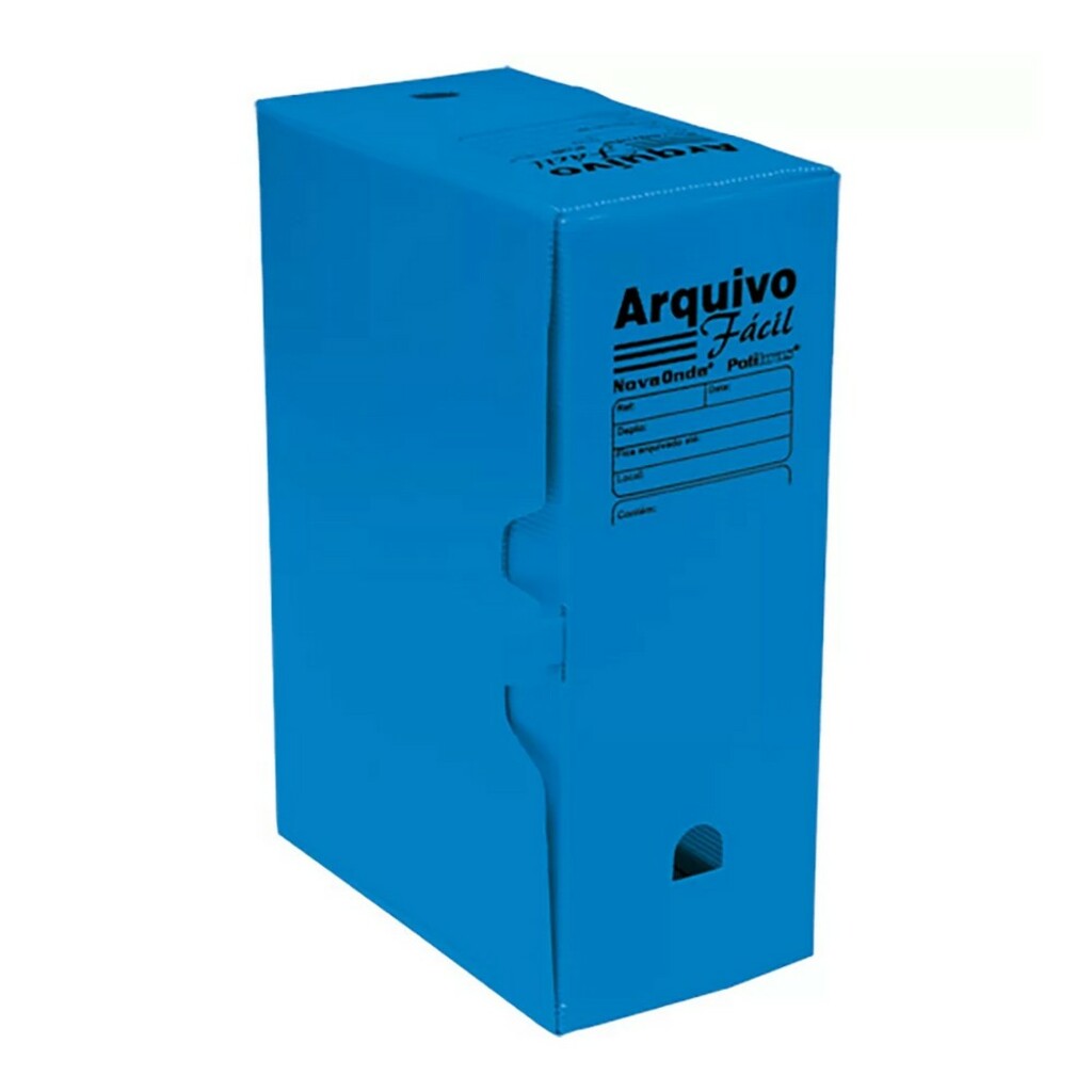 Arquivo Morto Polibras 35x13x25 Azul - Unitário - 42109