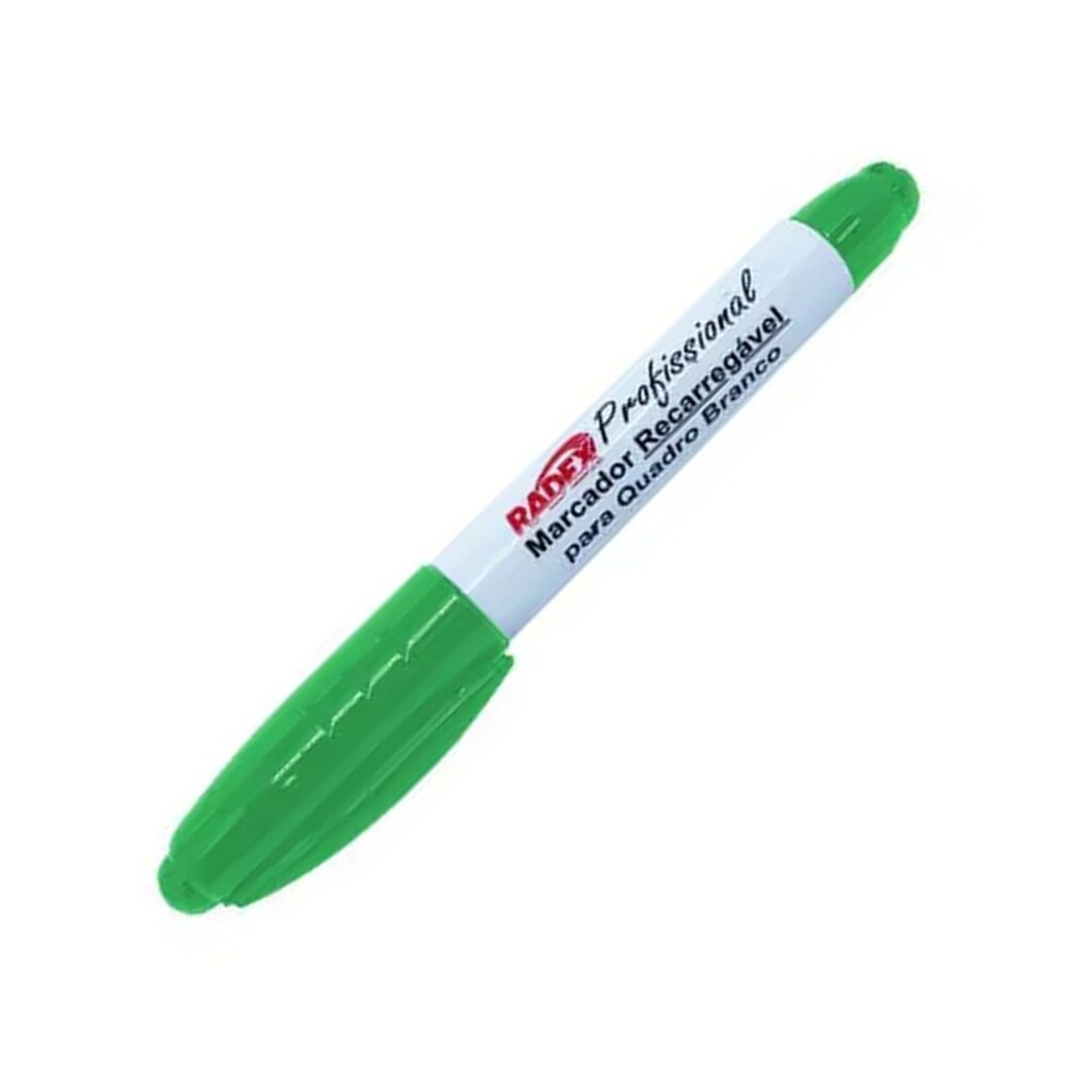 Caneta Quadro Branco Recarregável Verde Radex - Caixa com 12 Unidades - 9188