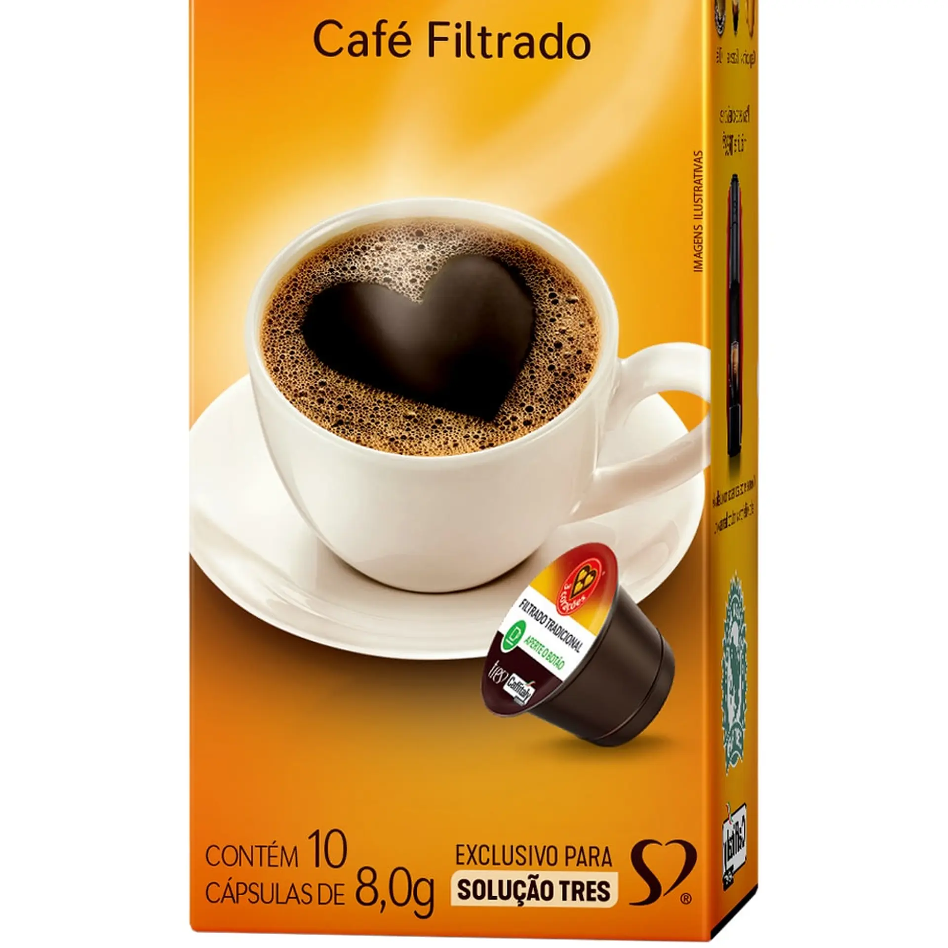 Cápsula de Café Três Corações Café Tradicional 10 Unidades