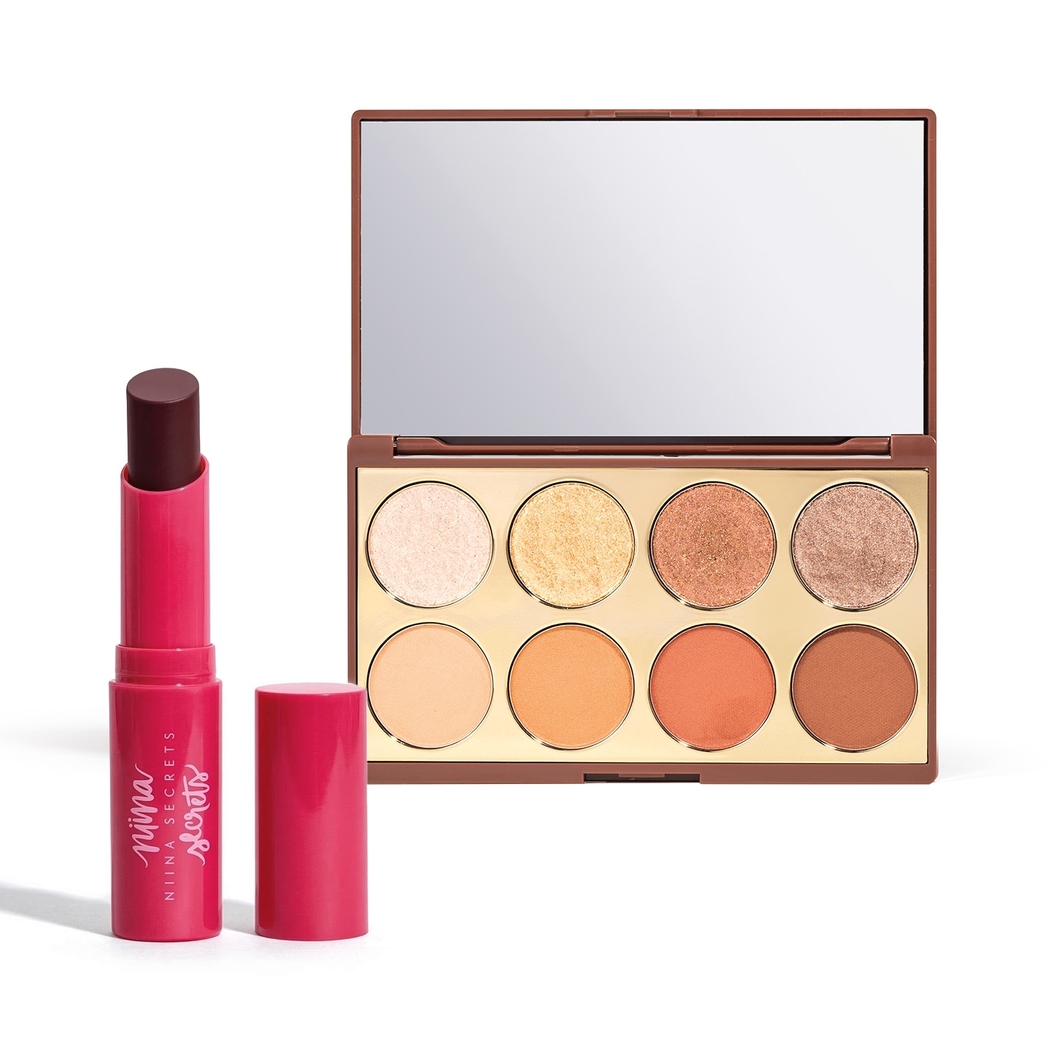 Combo Niina Secrets: Palette de Sombras Neutrals 5,6g + Hidra Balm Vinho 3,2g