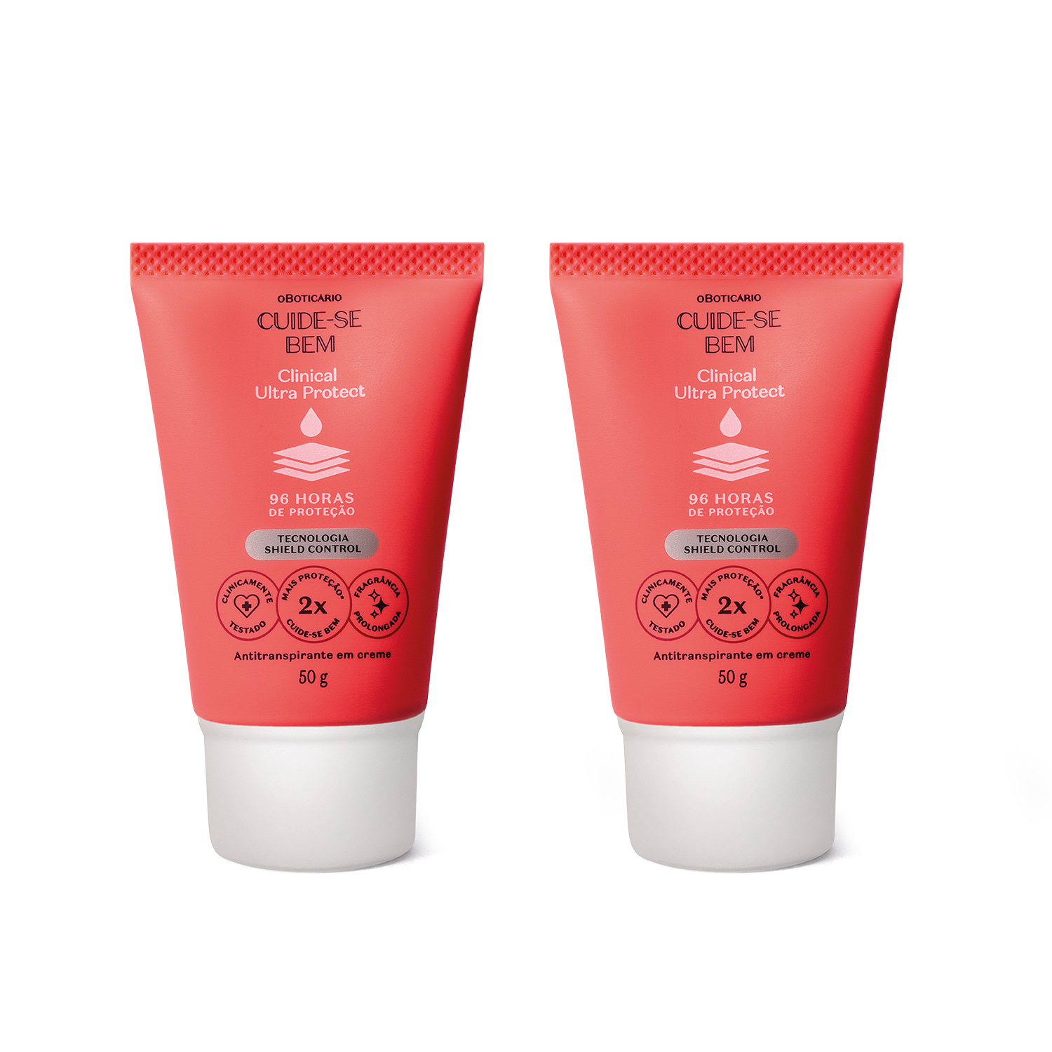 Combo Antitranspirante em Creme Cuide-se Bem Clinical Ultra Protect 50g (2 itens)