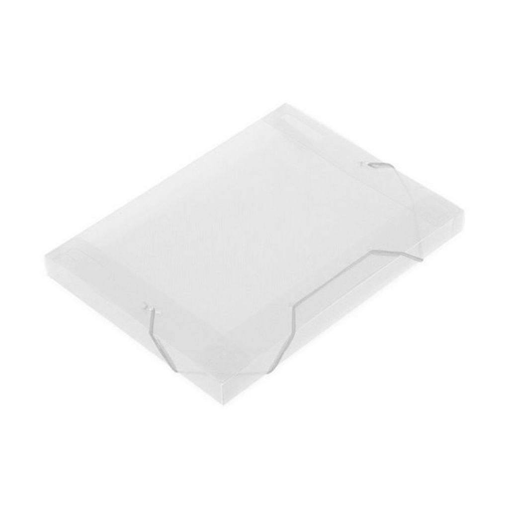 Pasta Aba Elástico Ofício 335 x 245mm Lombo 1,8cm Cristal Solft Polibras - Pacote com 10 Unidades - 160317