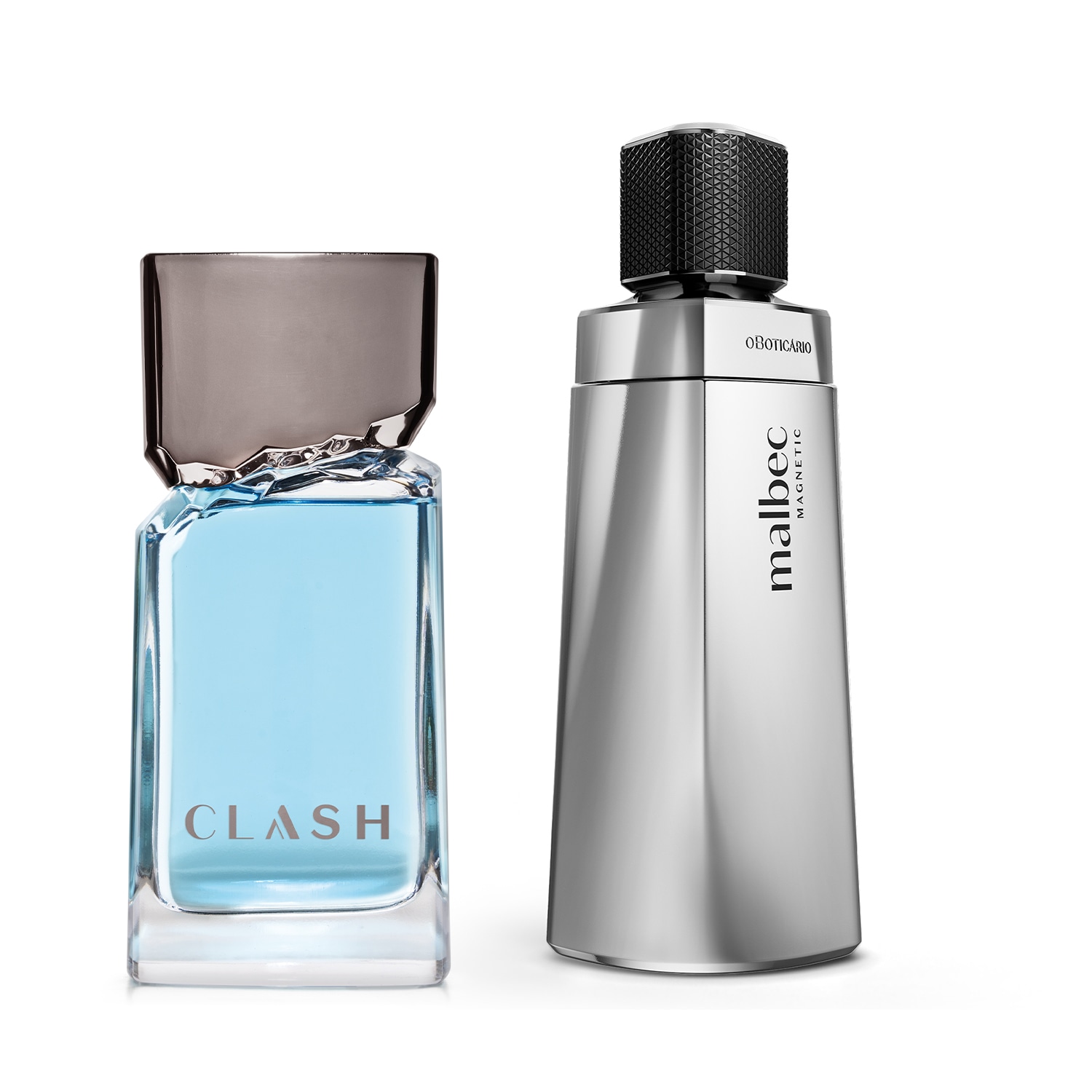 Combo Desodorante Colônia Masculino: Malbec Magnetic 100ml + Clash 100ml