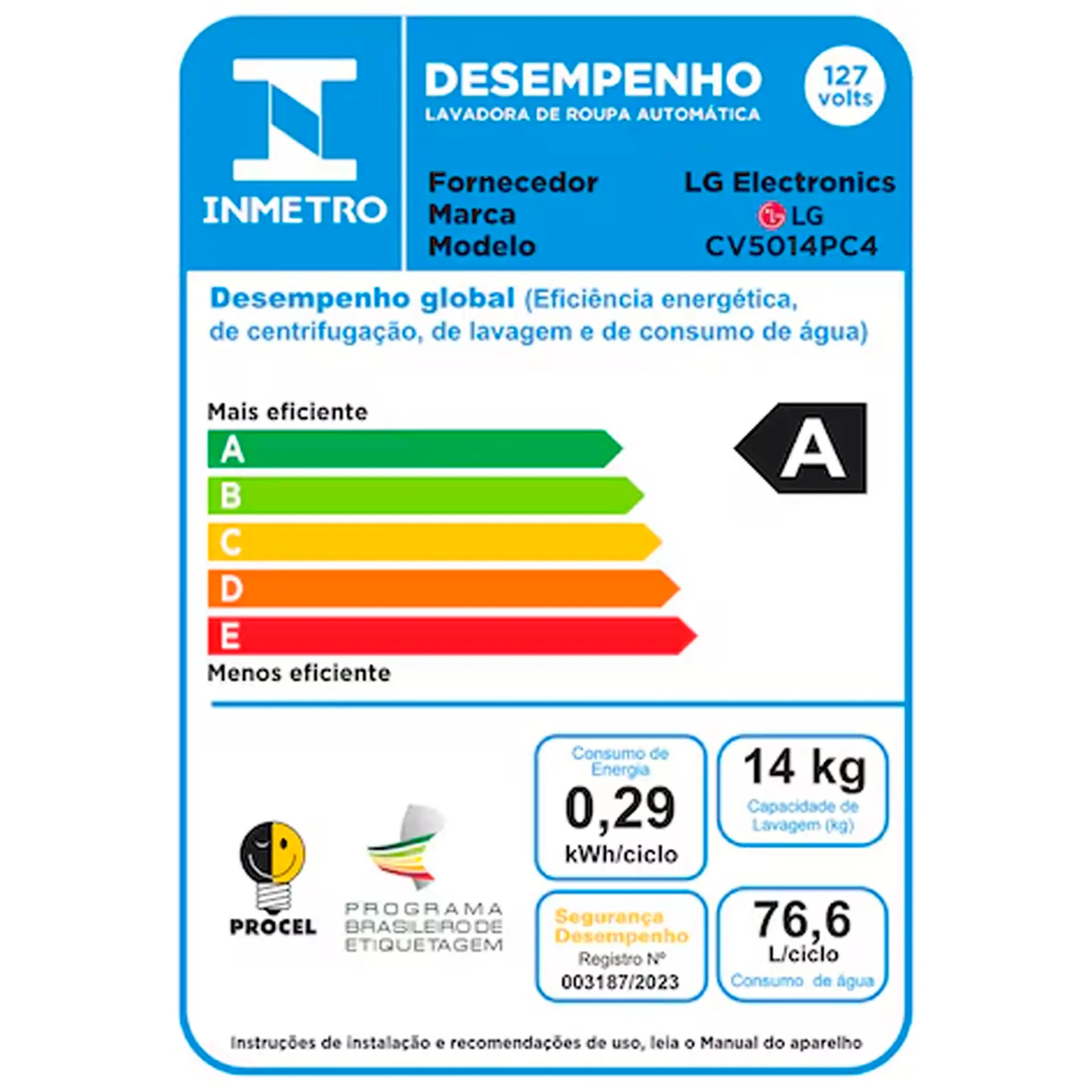 Lava e Seca Smart LG VC4 Com inteligência Artificial 14kg Cesto Inox CV5014PC4 - Inox - 110 Volts