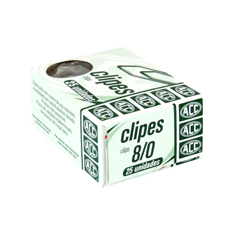 Clips ACC 8/0 Níquel