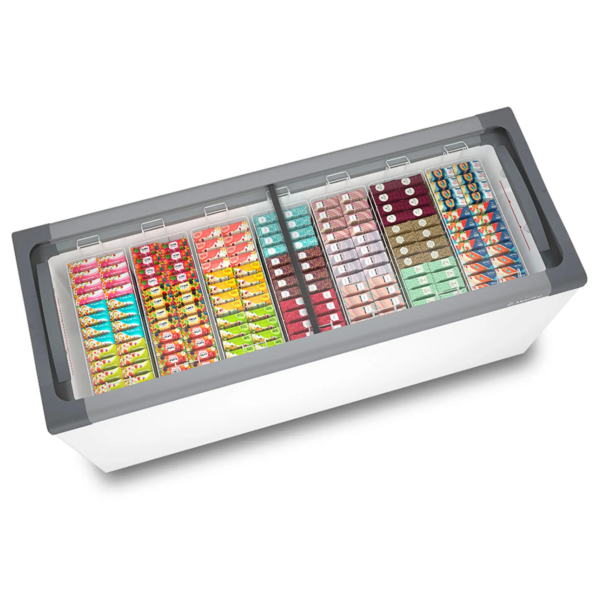 Freezer Metalfrio 505L 2 Portas Horizontal Expositor Degelo Manual NF55SB - Branco - 220 Volts