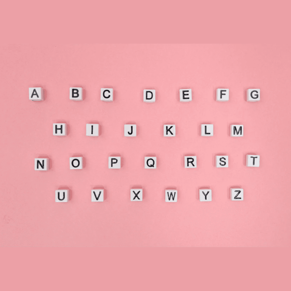 Letra para Caderno Inteligente Likeu Love Grey Letras do Alfabeto Brasileiro