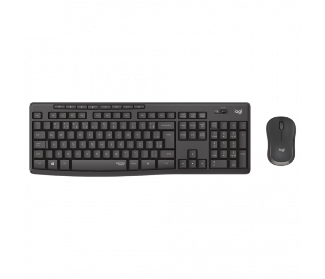 Teclado e Mouse sem fio Logitech MK295 Silent Preto
