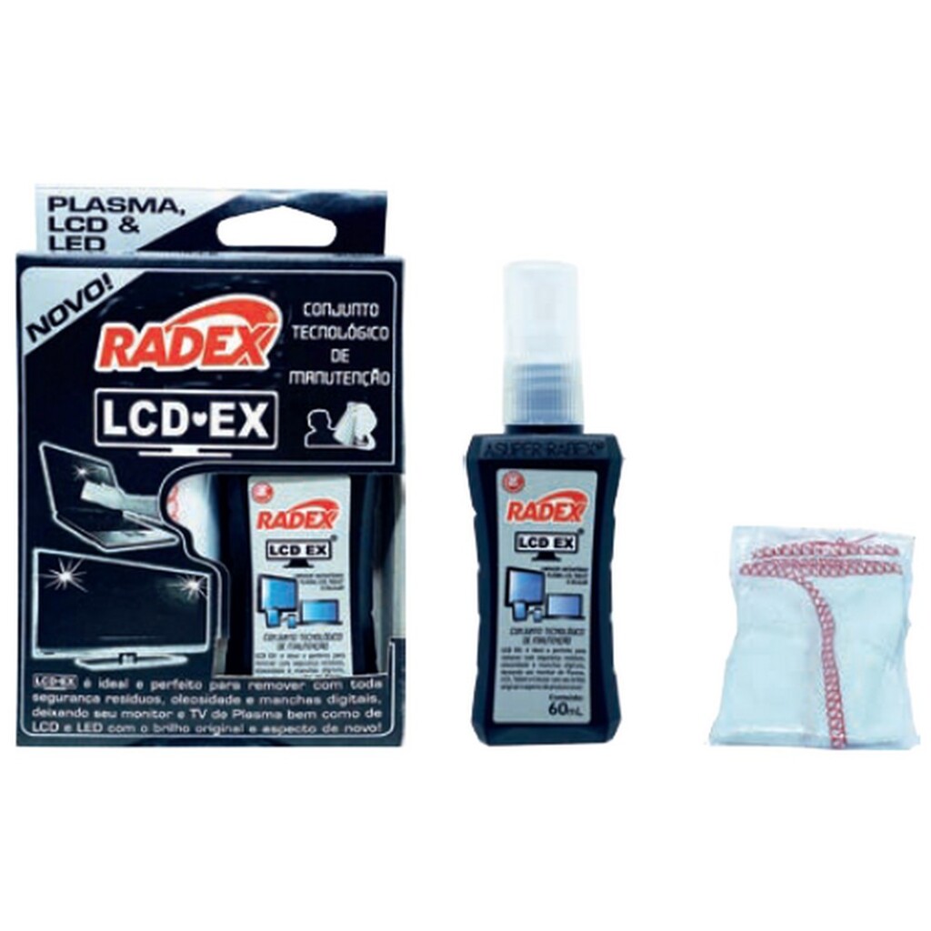 Limpa Tela Radex para Monitores/Notebook/LCD 60ml Gel - 248