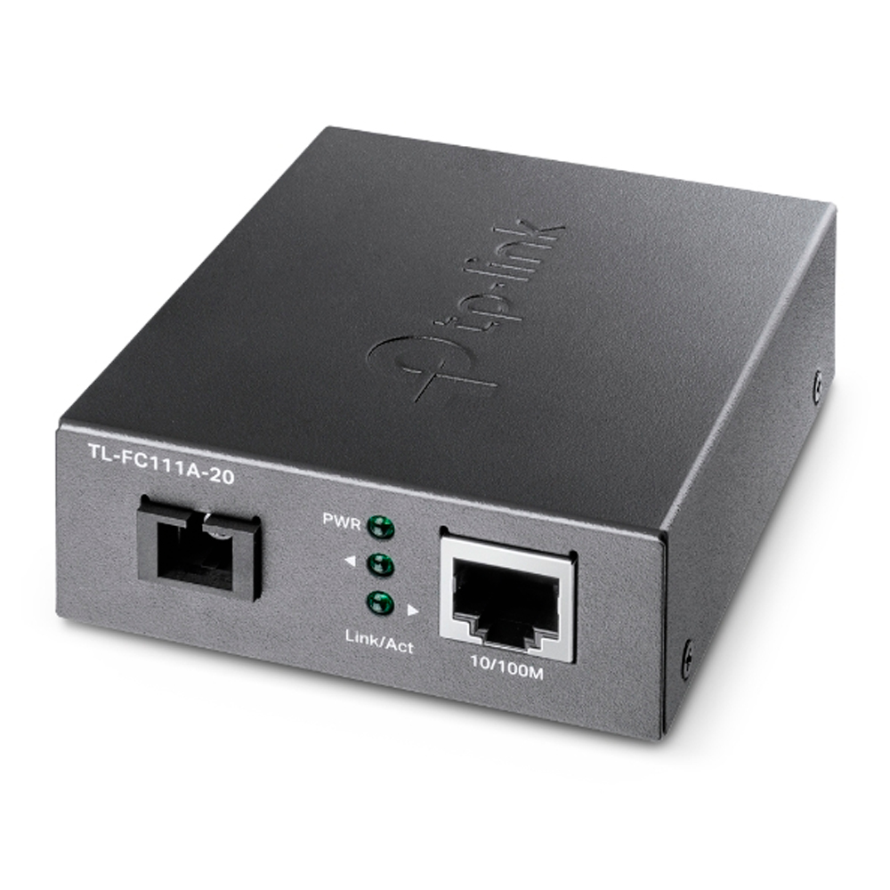 Conversor de Mídia TP-Link RJ45 10/100 Fibra Óptica 20KM Monomodo FC111A20