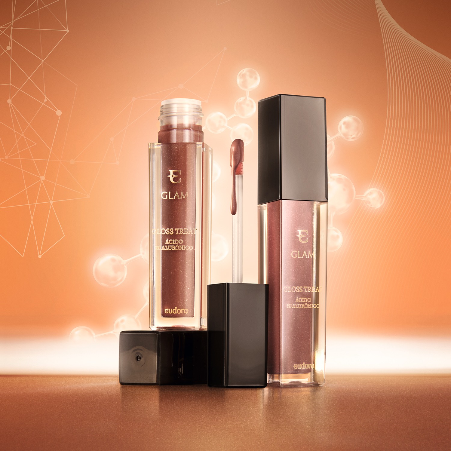 Gloss Glam Treat Ácido Hialurônico Rosé Natural 5,4ml