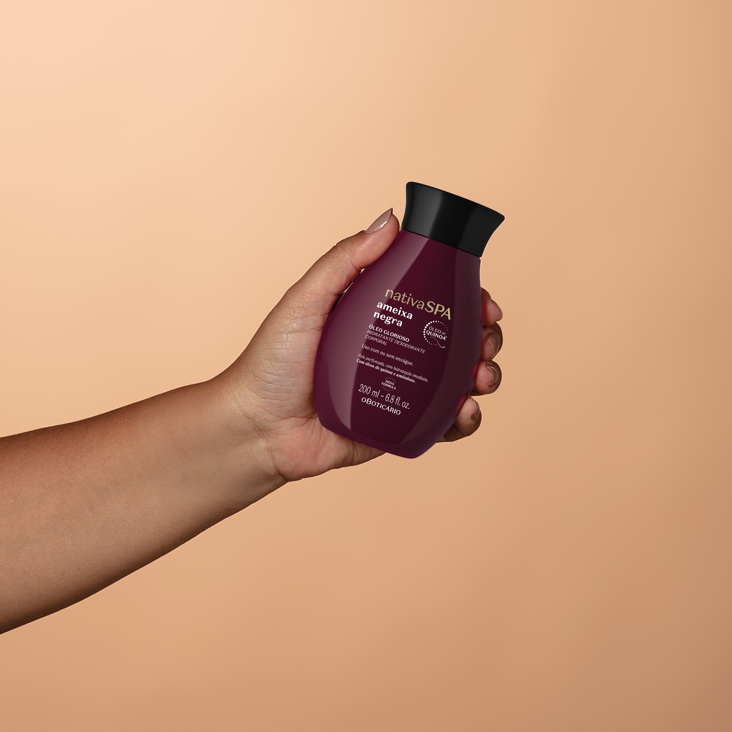 Óleo Glorioso Hidratante Desodorante Corporal Nativa Spa Ameixa Negra 200ml