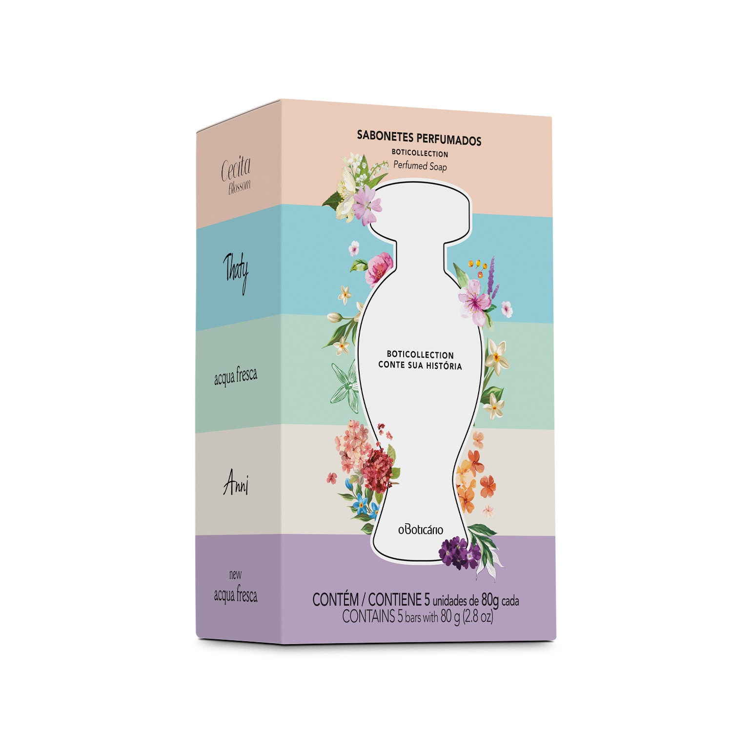 Kit Sabonetes Perfumados Boticollection 80g