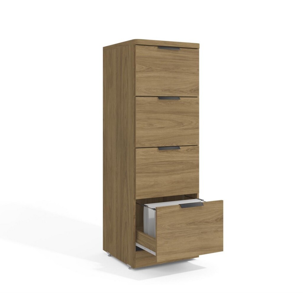 Arquivo 4 Gavetas para Escritório 136x47x48cm com Chave Itapuã Linha Versátil Kappesberg - 1004A-IT