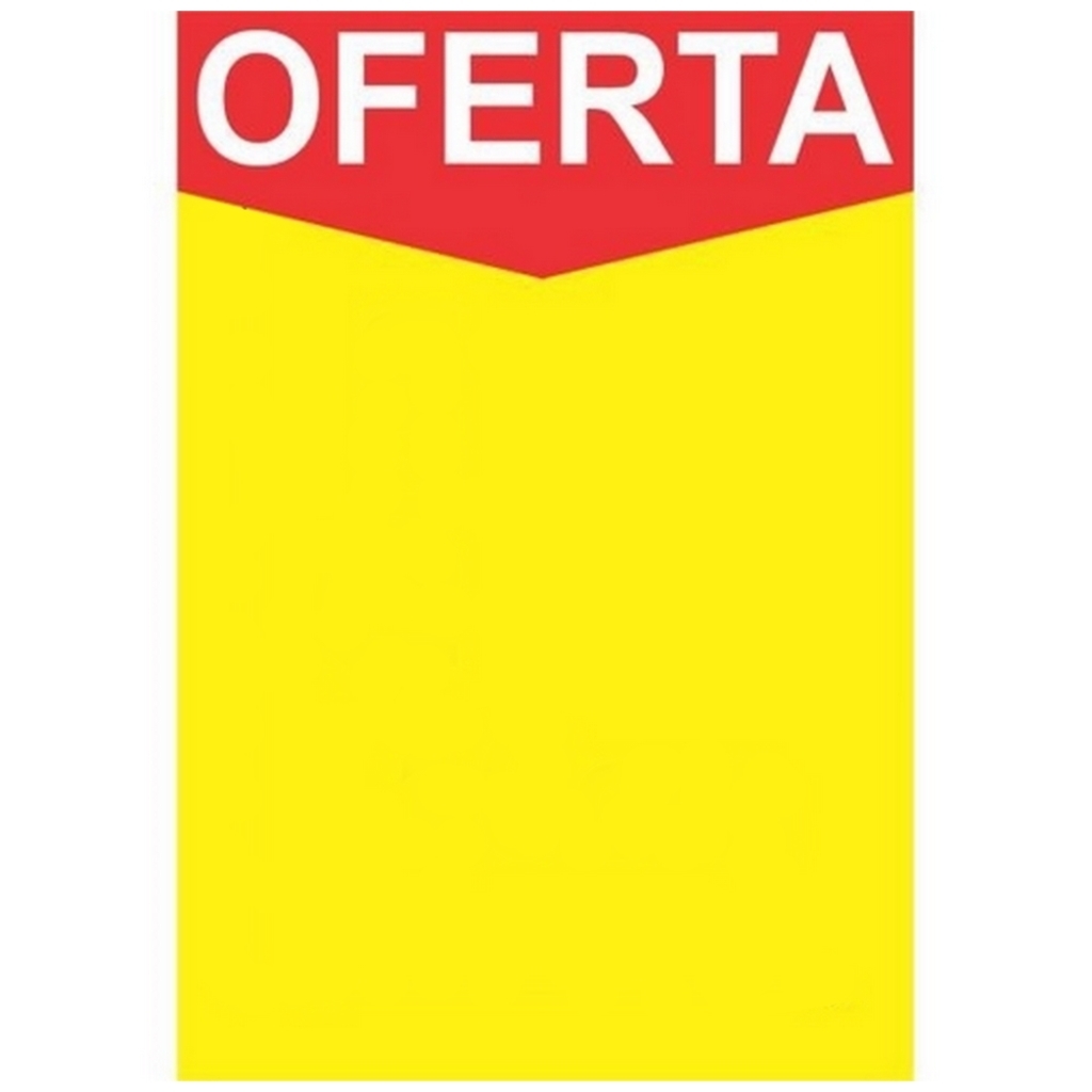 Cartaz em Papel Duplex Radex Amarelo Oferta 21x29cm com 25 Unidades - 5204
