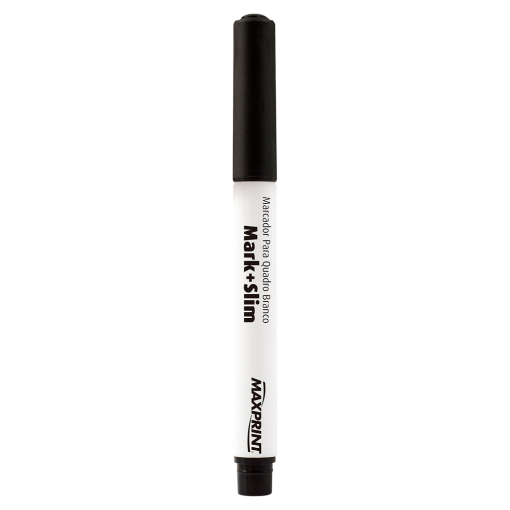 Caneta Quadro Branco 2,0mm Caixa com 12 Unidades Preto Maxprint - 709122