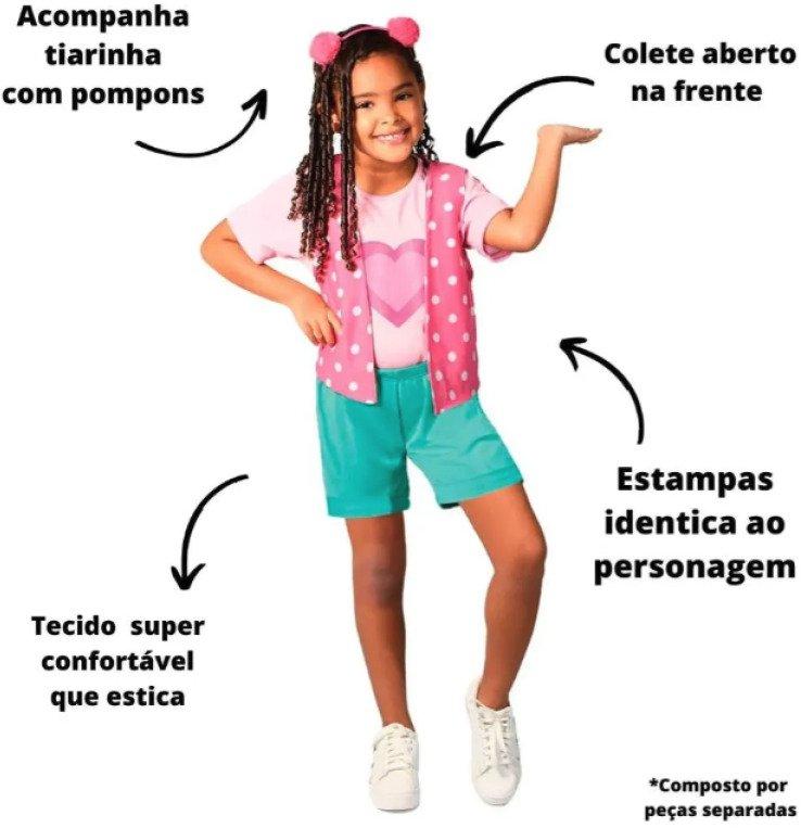 Fantasia Infantil Maria Clara e JP Tam P Super Magia
