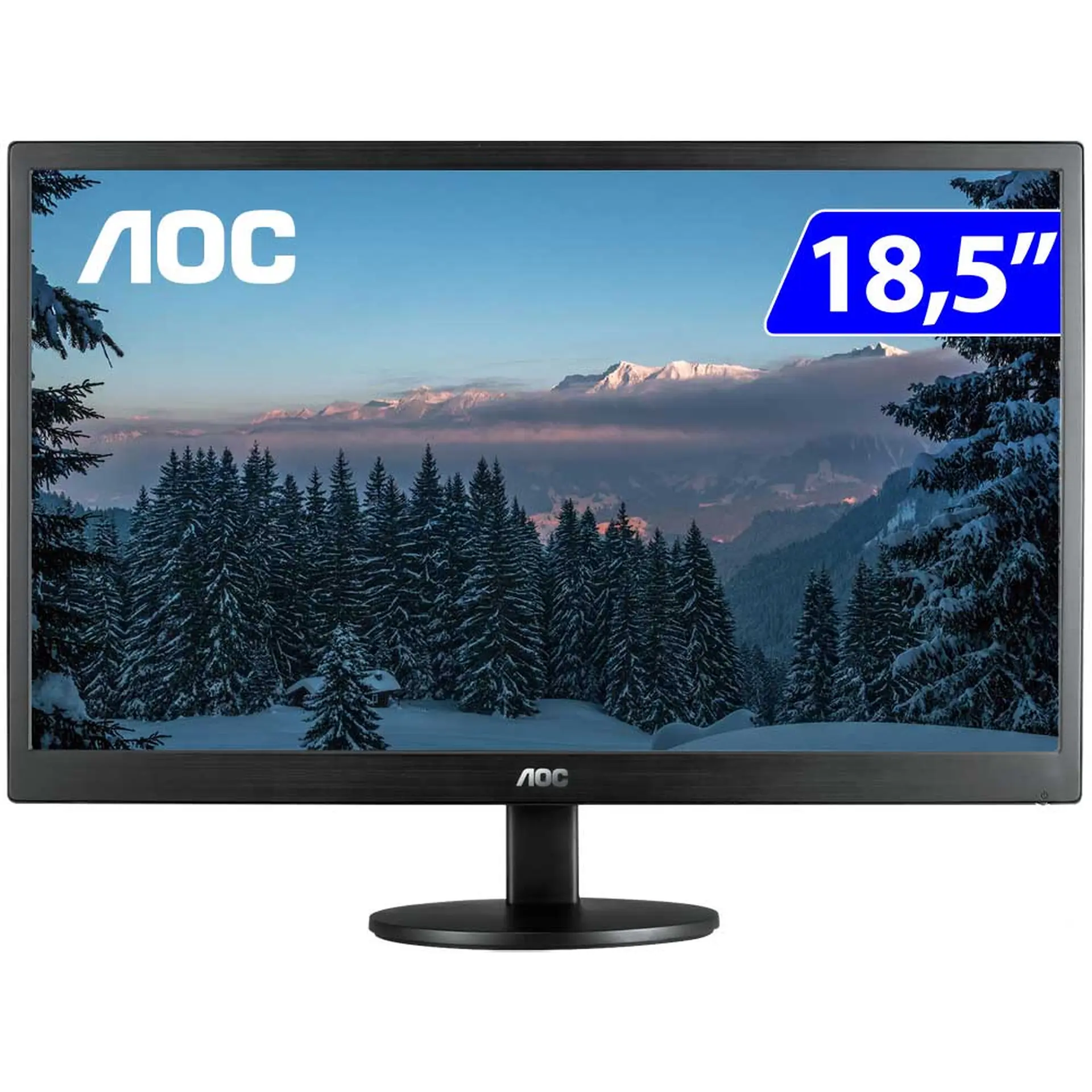 Monitor AOC LED 18,5" Widescreen HD HDMI VGA E970SWHNL - Preto - Bivolt