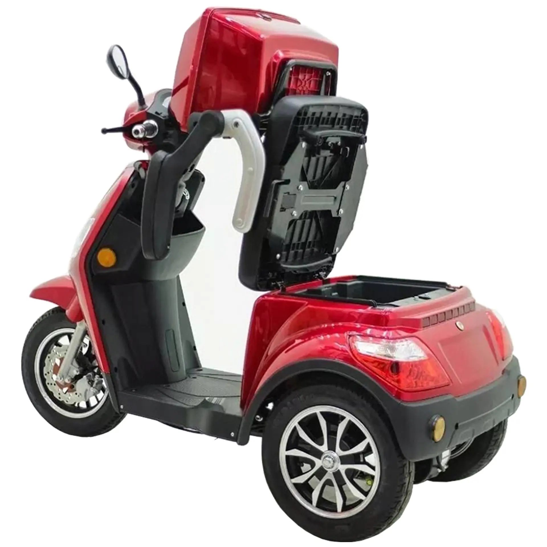 Triciclo Elétrico Plus Sousa Motos 600W 48V TRE48V - Vermelho - Bivolt
