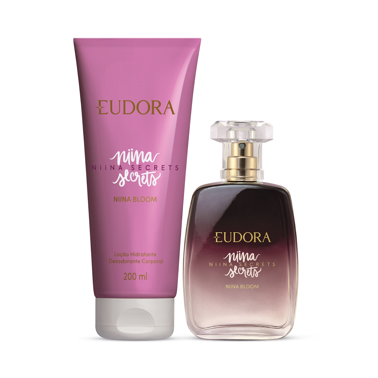 Combo Niina Secrets Bloom: Desodorante Colônia 100ml + Loção Hidratante Desodorante Corporal 200ml