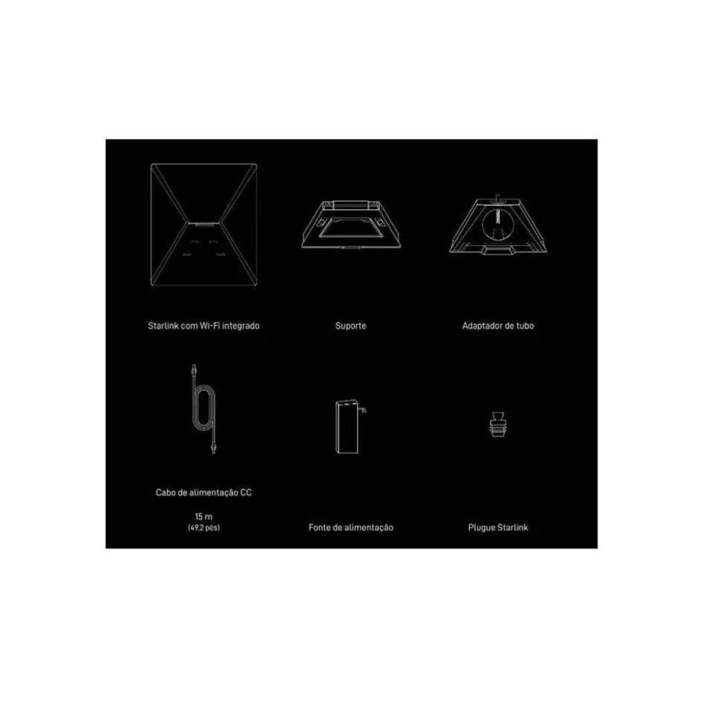 Kit Starlink Mini Internet via Satelite 2535008BR