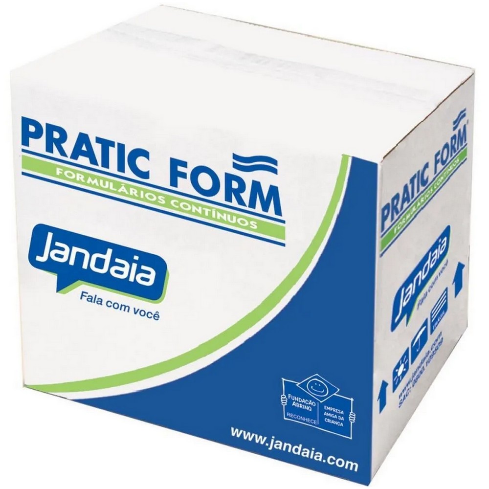 Formulário 80C 1 Via Branco 3000F Microserrilhado Jandaia 17126