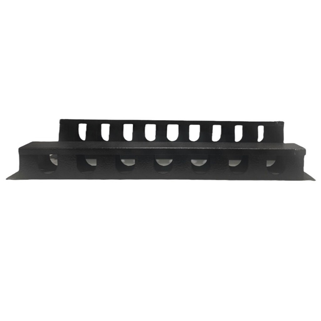 Guia de Cabo para Rack Horizontal Fechado 1U 19 Pol Fibra Metal - GCB