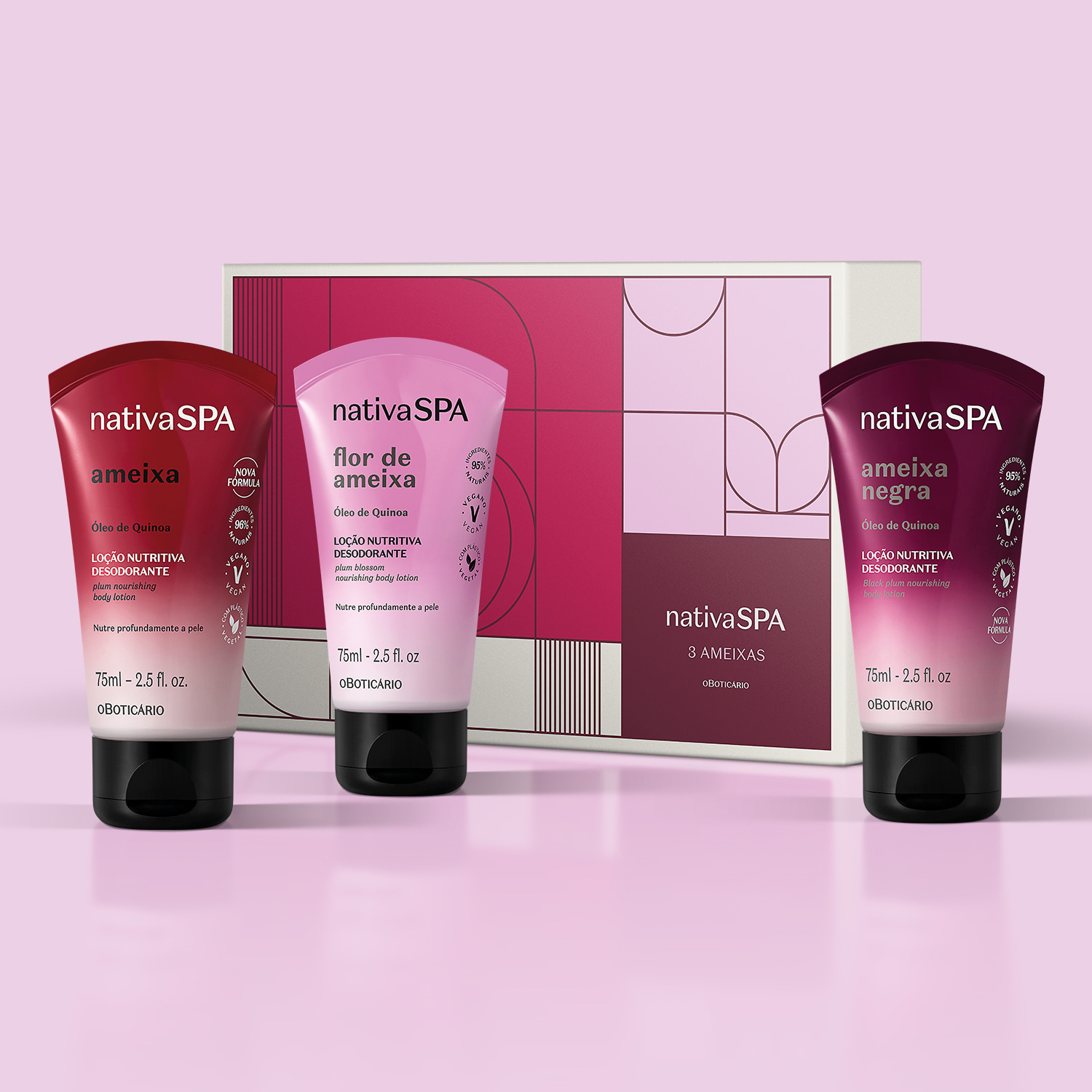 Mini Kit Presente Nativa Spa Ameixa (3 itens)