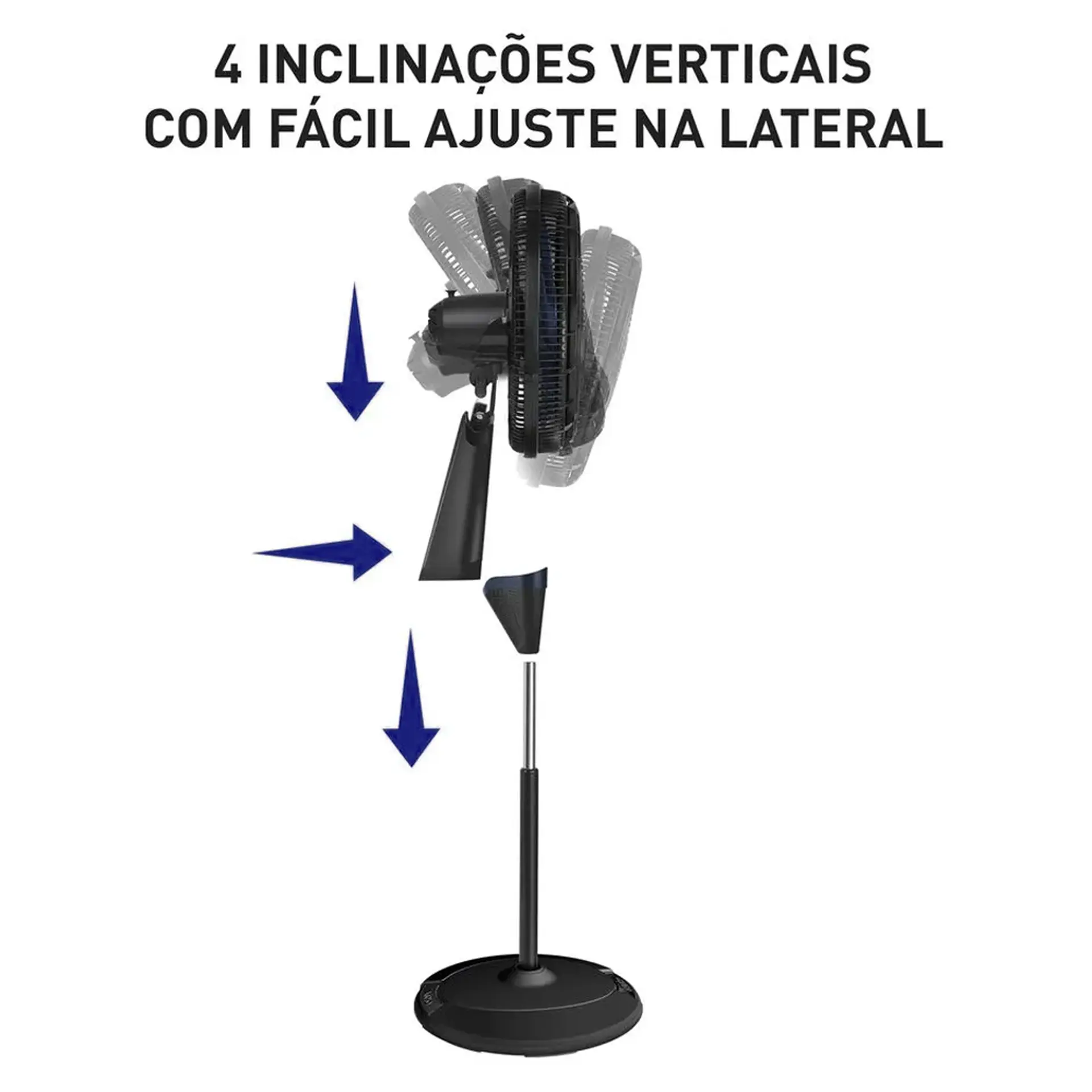 Ventilador de Coluna Arno X-Treme 7 40cm 7 Pás 3 Velocidades 150W VE7C - Preto - 110 Volts