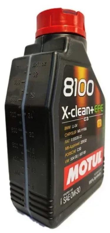 Óleo Para Motor de Carro MOTUL 8100 X-CLEAN+ EFE 0W-30 1L 111657