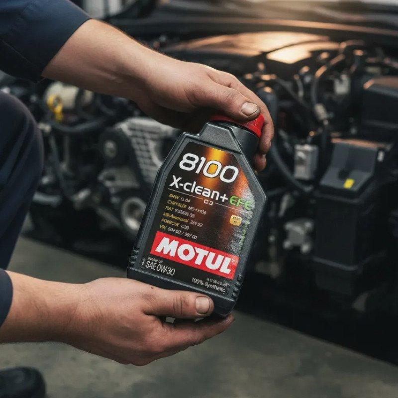 Óleo Para Motor de Carro MOTUL 8100 X-CLEAN+ EFE 0W-30 1L 111657