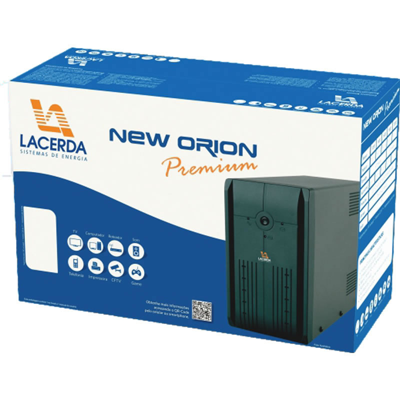 Nobreak Lacerda Premium 1.8 KVA Entrada Bivolt Saída 115V 2 Baterias 010182111X19