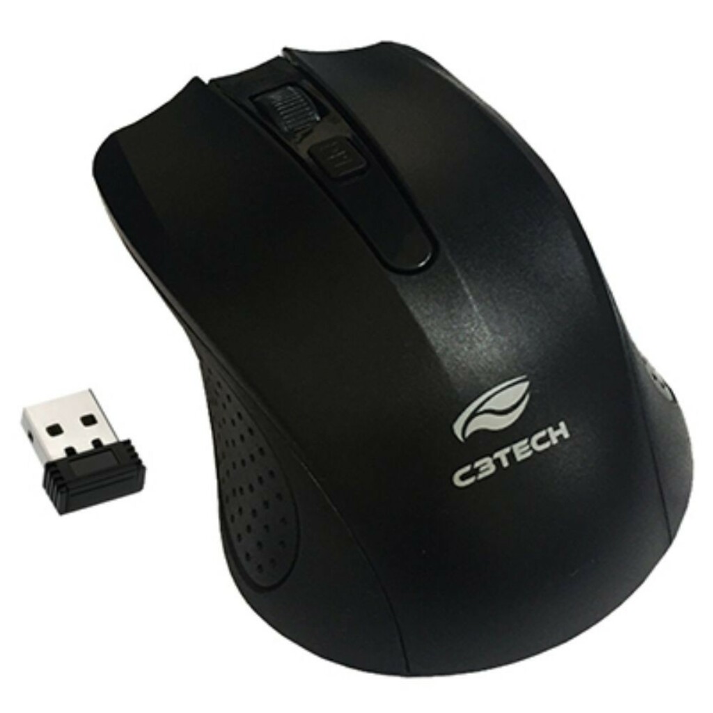 Mouse Sem Fio C3tech M-W20BK 1000dpi Preto