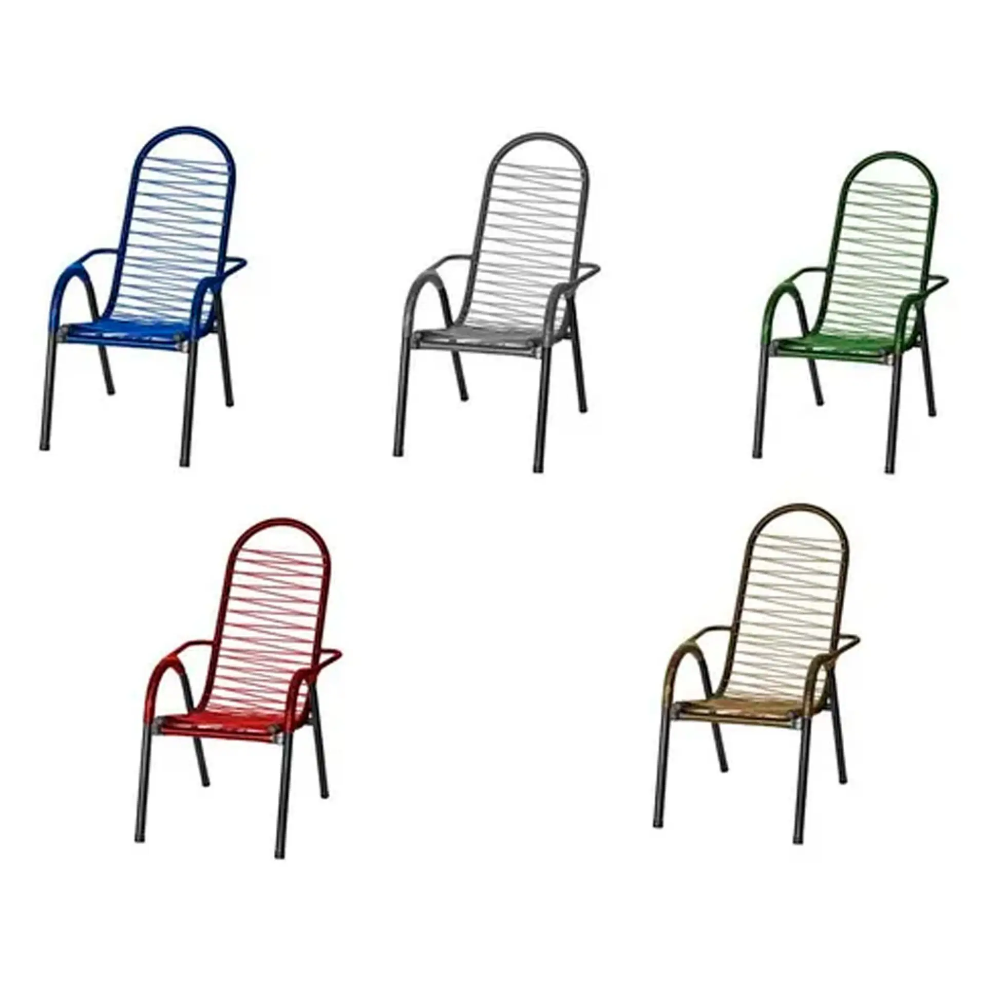 Cadeira de Área Especial em Aço Gabi - Cores Diversas Tec 981246 (Ln3)
