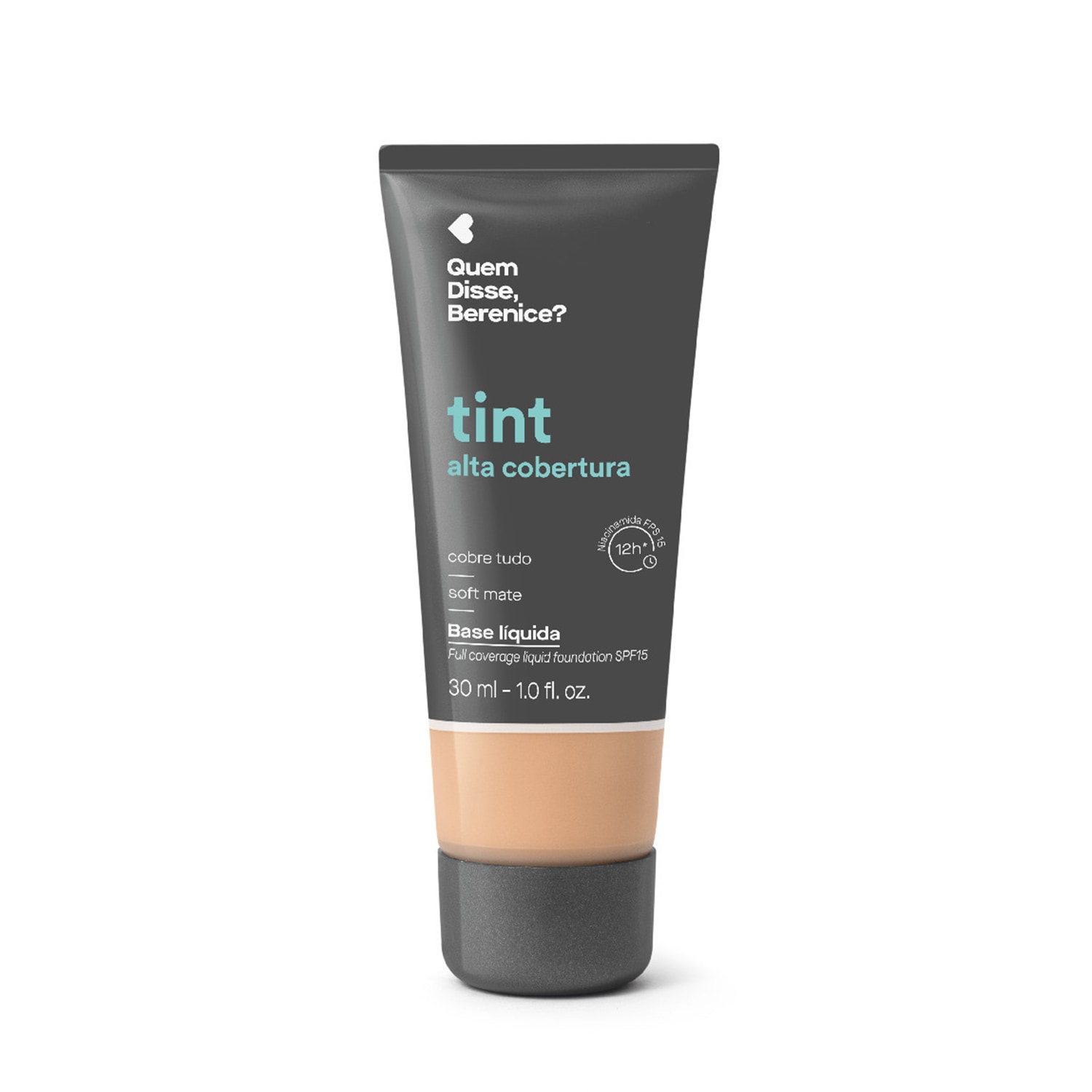 Base Líquida Tint Alta Cobertura Cor 225Q Quem Disse, Berenice? 30ml