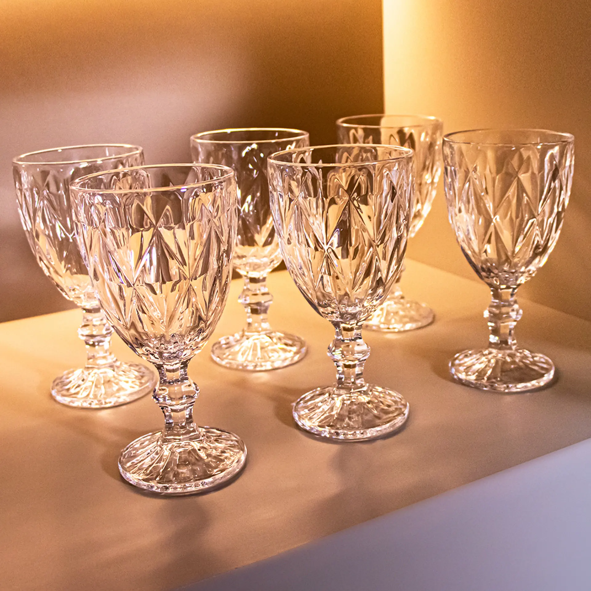 Conjunto de Taças 325ml 6 Peças Elegance Mark Blank