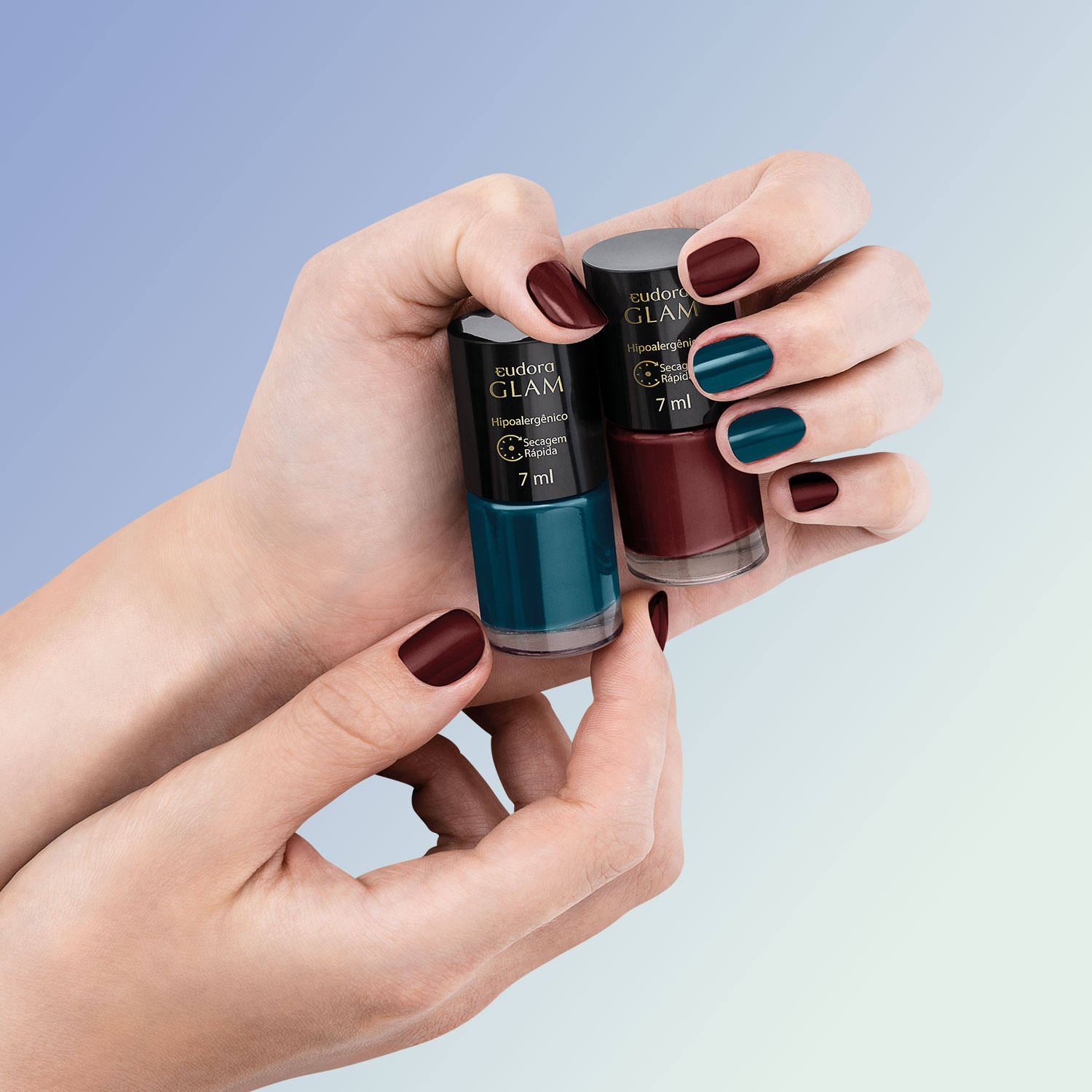 Esmalte Azul Carbono Glam 7ml