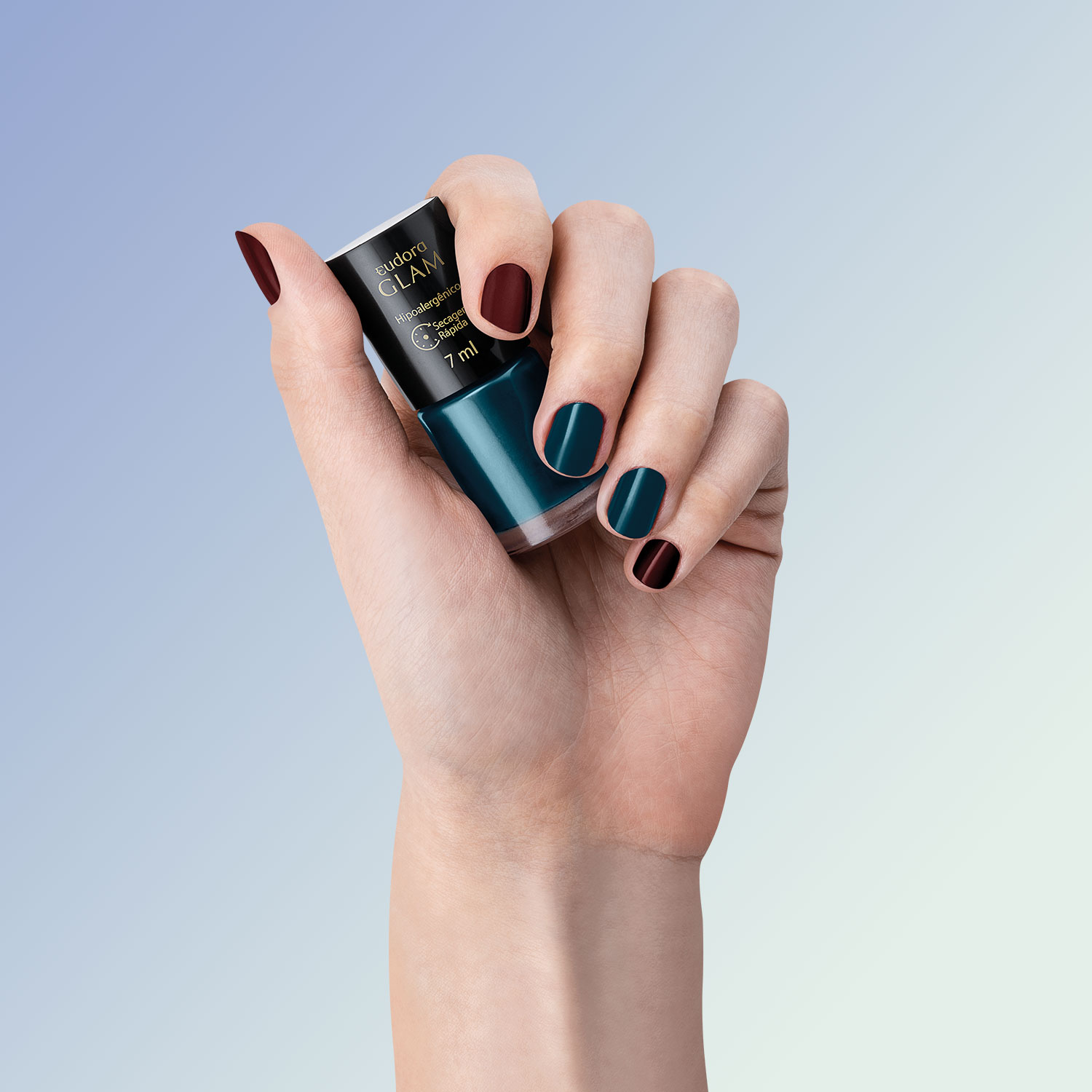 Esmalte Azul Carbono Glam 7ml