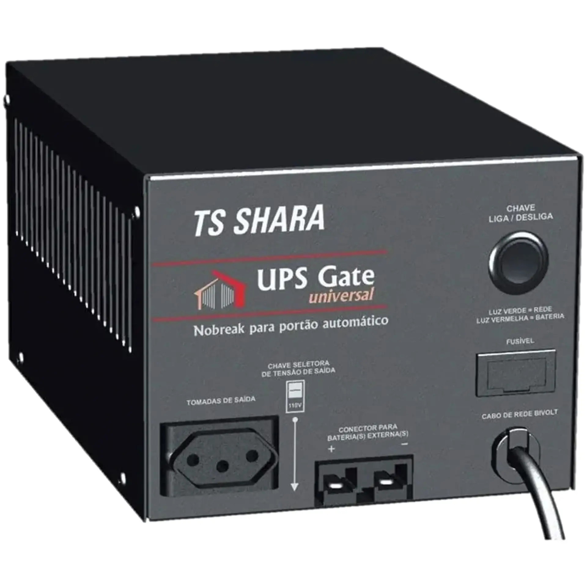 Nobreak TS Shara UPS Gate Universal 1600VA 1 Tomada 4399 - Preto - Bivolt