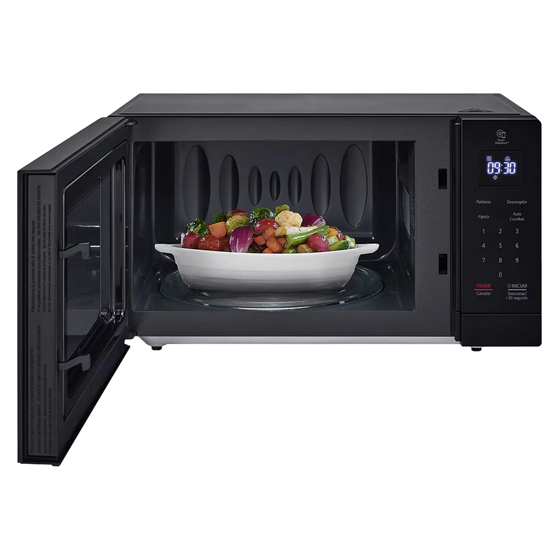 Micro-ondas de Bancada LG NeoChef 30L 800W Limpa Fácil MS3033DS - Preto - 110 Volts