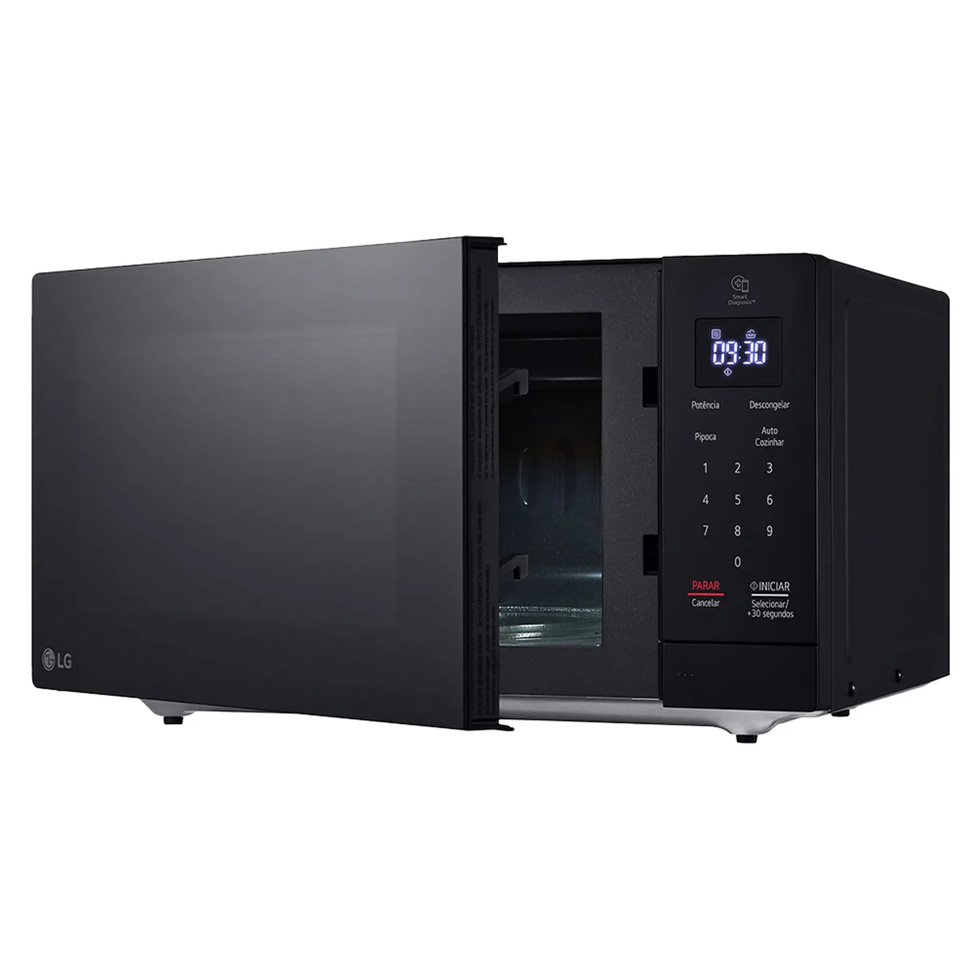 Micro-ondas de Bancada LG NeoChef 30L 800W Limpa Fácil MS3033DS - Preto - 110 Volts