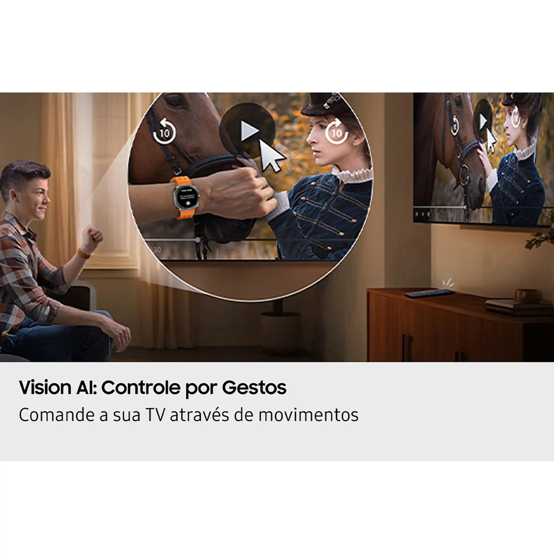 Smart TV Samsung Vision AI QLED Ultra 65” 4K QN65Q7FAAGXZD