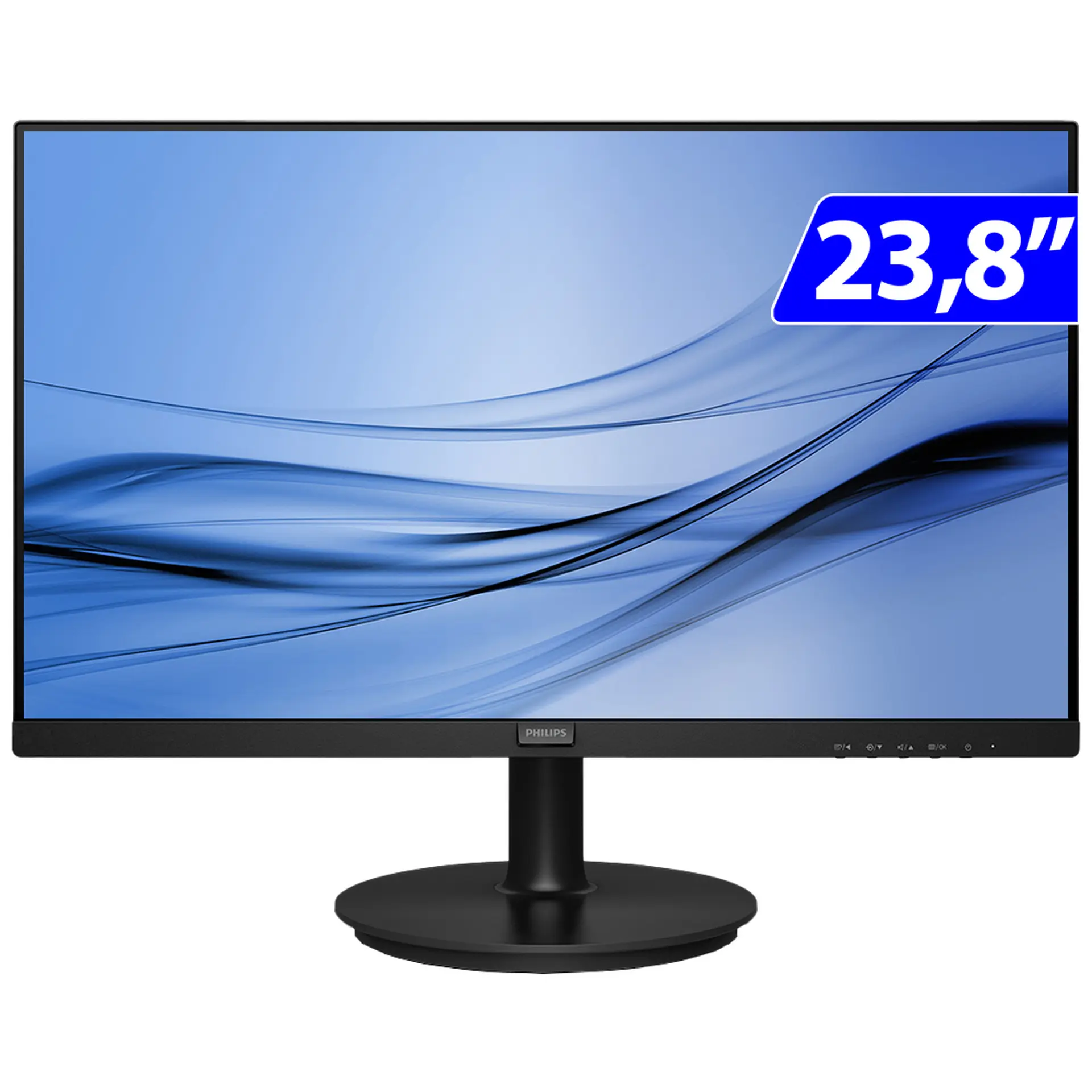 Monitor Philips W-LED 23,8" Widescreen Full HD HDMI VGA 241V8LAB - Preto - Bivolt